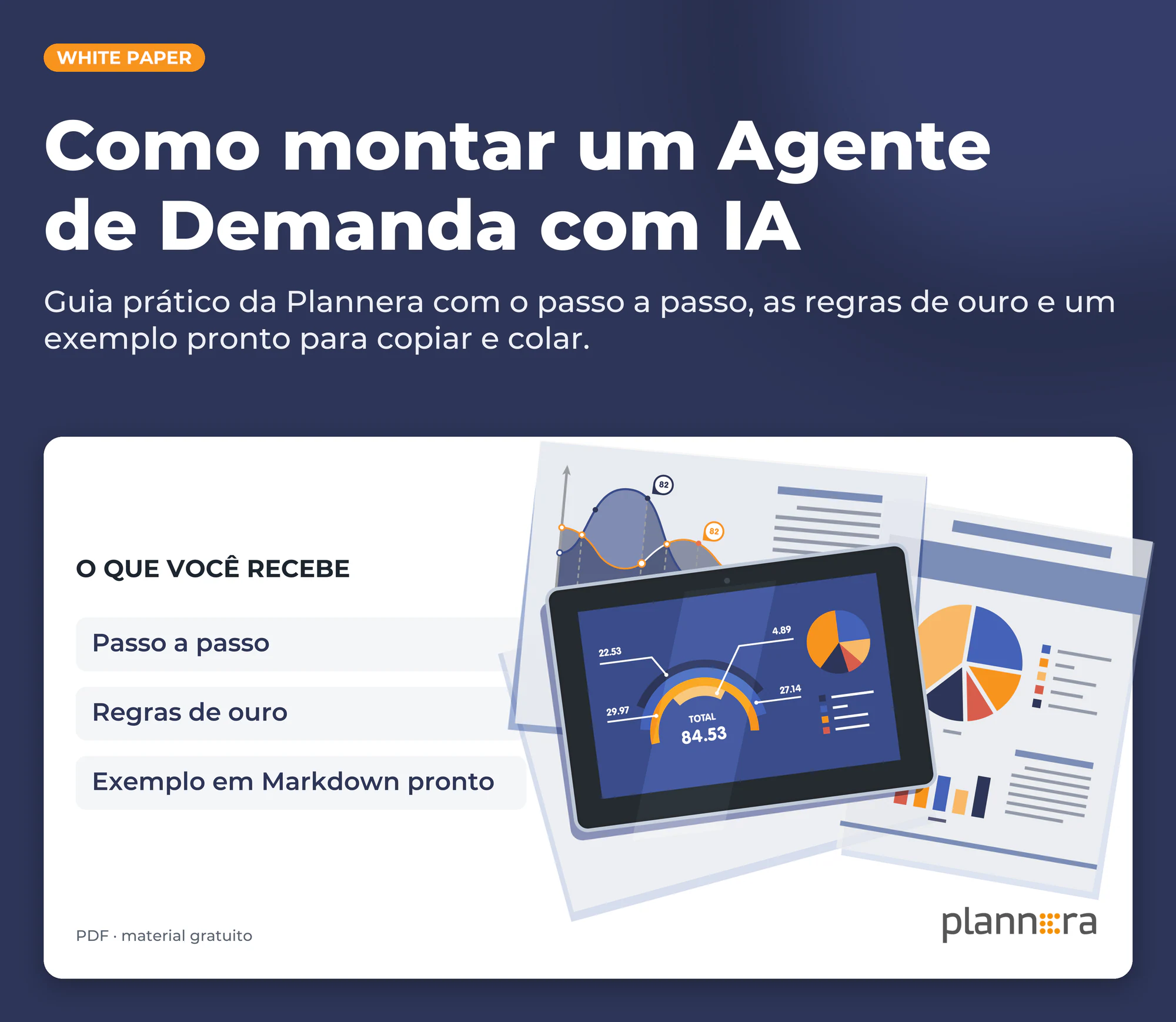 Capa do material Como montar um Agente de Demanda com IA