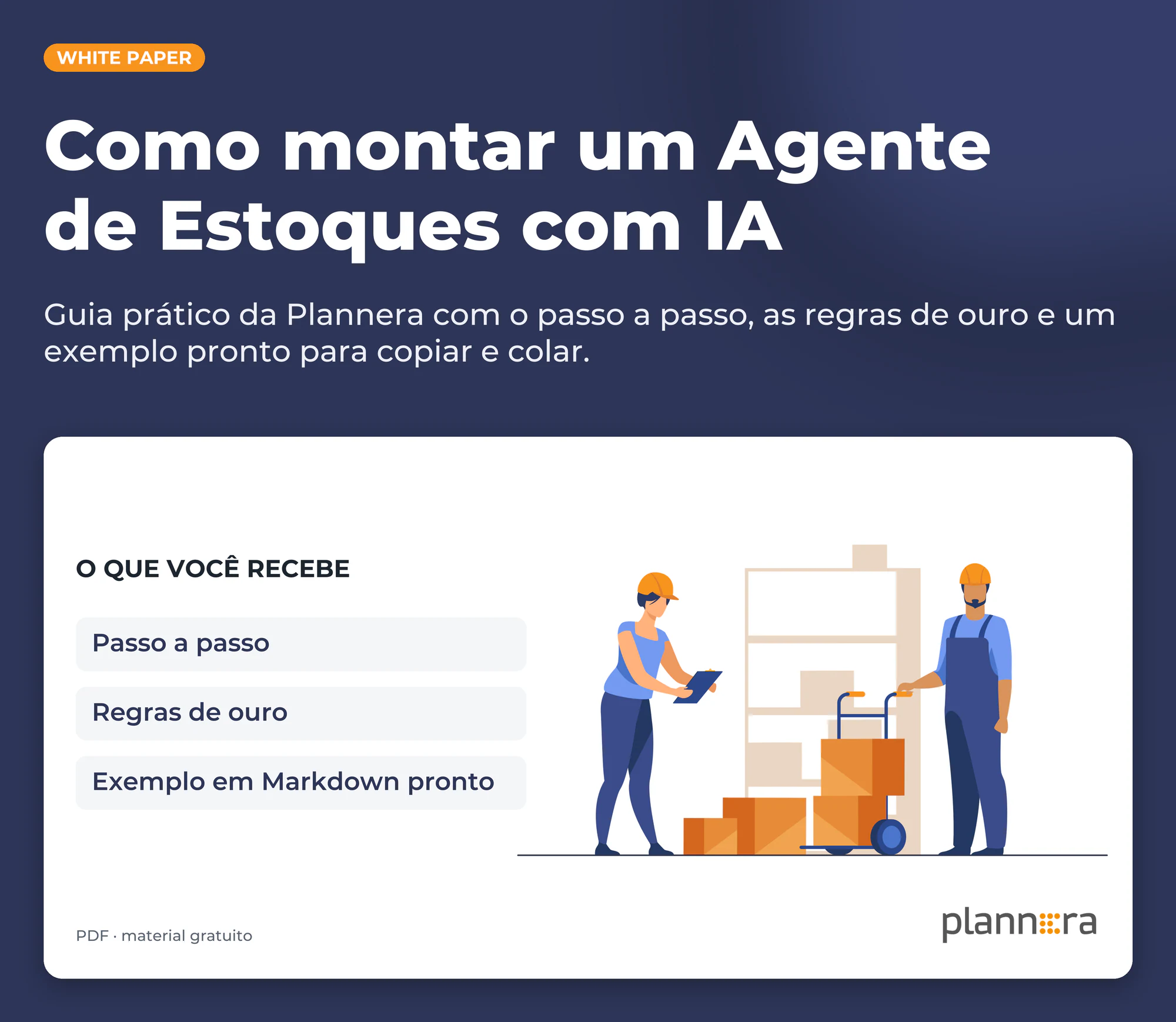 Capa do material Como montar um Agente de Estoques com IA