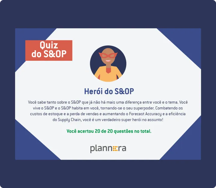 Capa do material Quiz do S&OP