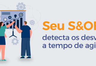 Representação visual do fluxo entre sinal, decisão e execução em um processo de S&OE.