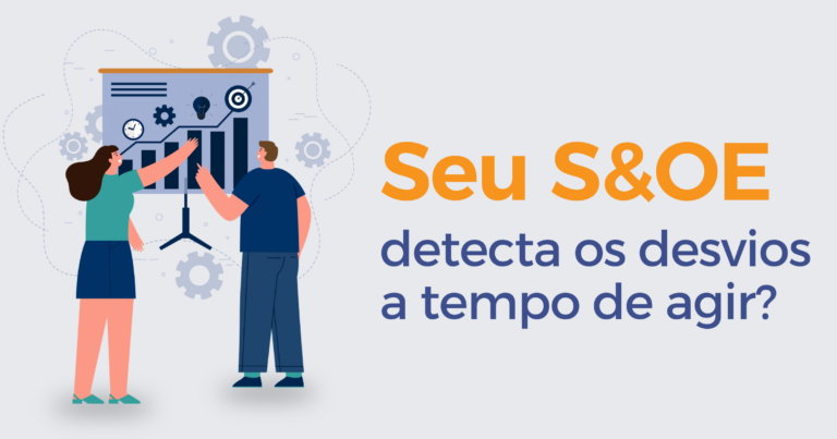 Representação visual do fluxo entre sinal, decisão e execução em um processo de S&OE.
